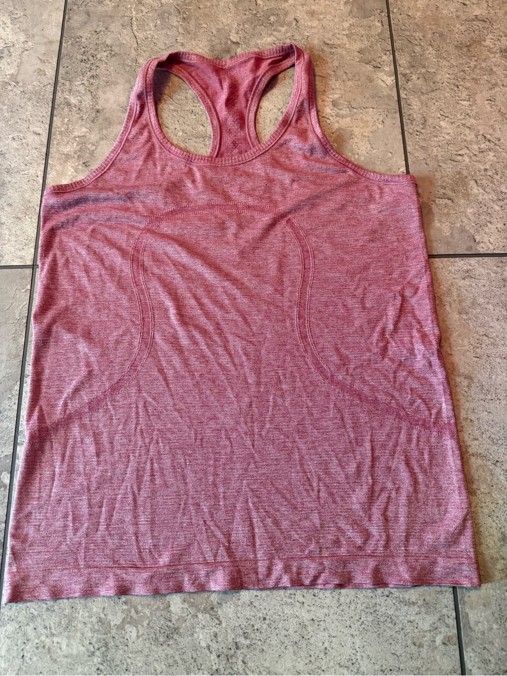 lululemon athletica Pink Heather Racerback Tank